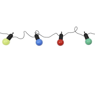 Sans Marque Guirlande Solaire Avec 20 Led Multicolores Résistantes - Publicité Sans Marque Guirlande Solaire Avec 20 Led Multicolores Résistantes - Publicité