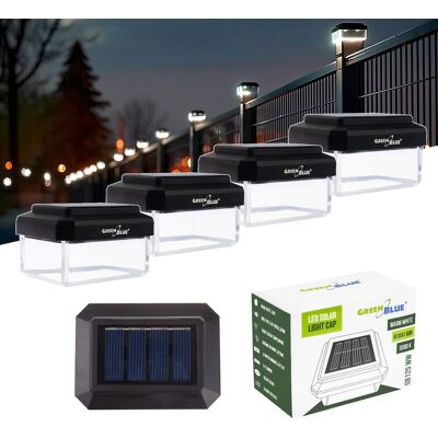 Greenblue Gb125 Ww Lampe Solaire Pour Poteau Led 3200k 5 Lm - Lot De 4 - Publicité Greenblue Gb125 Ww Lampe Solaire Pour Poteau Led 3200k 5 Lm - Lot De 4 - Publicité
