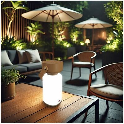 Lanterne D’extérieur Rechargeable Led 120 Lm - Coloris Brun - Lunartec - Publicité Lanterne D’extérieur Rechargeable Led 120 Lm - Coloris Brun - Lunartec - Publicité