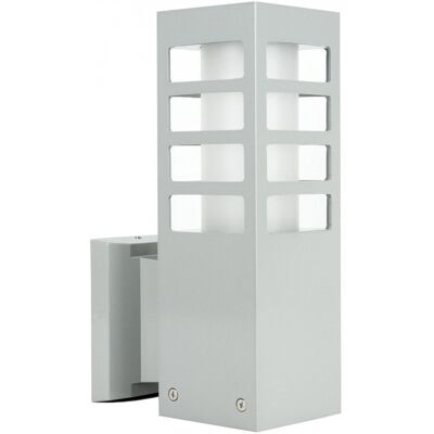 Kinkiet Extérieur Aluminium 1xe27 Argent Ip54 Su-Ma Rado Rado Iii K Al - Publicité Kinkiet Extérieur Aluminium 1xe27 Argent Ip54 Su-Ma Rado Rado Iii K Al - Publicité