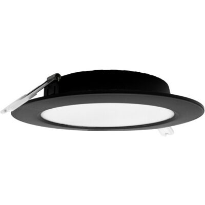 Oprawa Wpuszczana Okrągła Czarna 17 Cm Wbudowany Led 12w Downlight Ecolight Ec20 - Publicité Oprawa Wpuszczana Okrągła Czarna 17 Cm Wbudowany Led 12w Downlight Ecolight Ec20 - Publicité