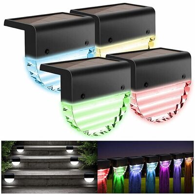 4 lampes Solaires D'Extérieur À Led Rvbb - Lunartec - Publicité 4 lampes Solaires D'Extérieur À Led Rvbb - Lunartec - Publicité