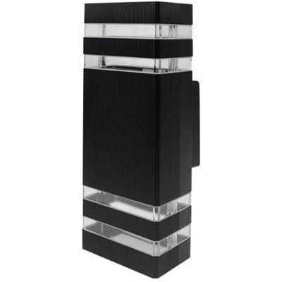Applique Murale Extérieure 2xgu10 Ip54 Aluminium Noir Ecolight Ec79004 - Publicité Applique Murale Extérieure 2xgu10 Ip54 Aluminium Noir Ecolight Ec79004 - Publicité