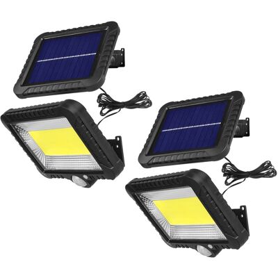 2xprojecteur Solaire Led Avec Détecteur De Mouvement Maclean Ip44 5 W 400 Lm - Publicité 2xprojecteur Solaire Led Avec Détecteur De Mouvement Maclean Ip44 5 W 400 Lm - Publicité