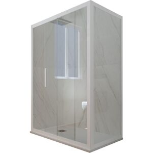 FORTE - Cabine de douche réversible 70x100cm - Made in Italy - Publicité FORTE - Cabine de douche réversible 70x100cm - Made in Italy - Publicité