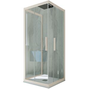 Paroi de douche réversible avec système de glissement silencieux - Publicité Paroi de douche réversible avec système de glissement silencieux - Publicité