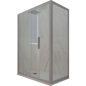 FORTE - Cabine de douche 70x100cm Silver Deco Duo - Publicité FORTE - Cabine de douche 70x100cm Silver Deco Duo - Publicité