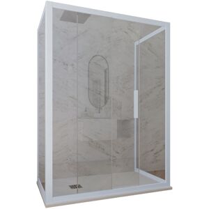 Forte Cabine Parois Douche 3 Côtés Coulissantes 70x100x70 Pvc Bleu Verre Deco Duo - Publicité Forte Cabine Parois Douche 3 Côtés Coulissantes 70x100x70 Pvc Bleu Verre Deco Duo - Publicité