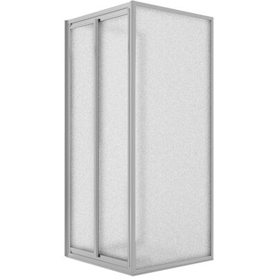 Idralite West 90x70x90 cm Cabine de douche - Verre opale - Publicité Idralite West 90x70x90 cm Cabine de douche - Verre opale - Publicité