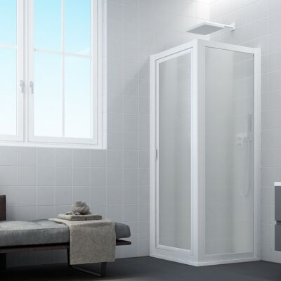 Forte Sigma Duo Blanc 80x85cm Paroi de Douche - Publicité Forte Sigma Duo Blanc 80x85cm Paroi de Douche - Publicité