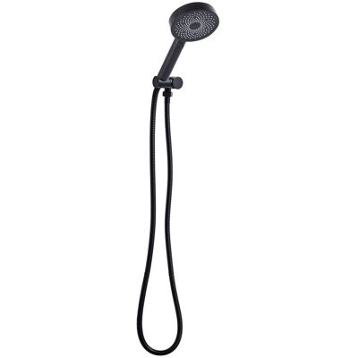 Beliani Pomme De Douche Moderne Classique En Métal Avec Tuyau 4 Modes Noire Uyuca - Publicité Beliani Pomme De Douche Moderne Classique En Métal Avec Tuyau 4 Modes Noire Uyuca - Publicité