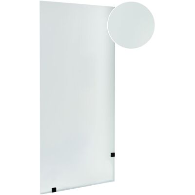 Beliani Paroi De Douche En Verre Trempé 90 X 195 Cm Avec Cadre En Aluminium Noire Icalma - Publicité Beliani Paroi De Douche En Verre Trempé 90 X 195 Cm Avec Cadre En Aluminium Noire Icalma - Publicité