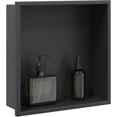 Niche De Douche Noir Mat 32x32x9 Cm Acier Inoxydable Vidaxl - Publicité Niche De Douche Noir Mat 32x32x9 Cm Acier Inoxydable Vidaxl - Publicité