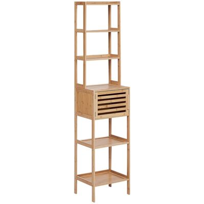 Beliani Etagère Moderne En Bambou Pour Salle De Bain Rangement Porte Bois Clair Lehi - Publicité Beliani Etagère Moderne En Bambou Pour Salle De Bain Rangement Porte Bois Clair Lehi - Publicité