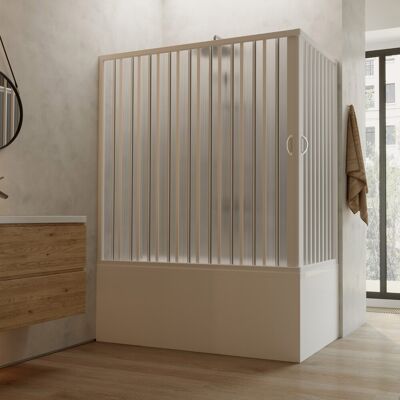 Vitre de baignoire Idralite Ortensia - Réversible Pliable PVC 150cm - Publicité Vitre de baignoire Idralite Ortensia - Réversible Pliable PVC 150cm - Publicité