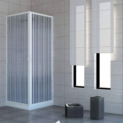 Idralite Acquario 100x100 Enclosure de douche en PVC - Publicité Idralite Acquario 100x100 Enclosure de douche en PVC - Publicité