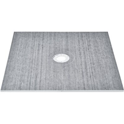 Vevor Kit Bac Bordure Douche Imperméabilisant 1828x1828mm Drain Central Épais - Publicité Vevor Kit Bac Bordure Douche Imperméabilisant 1828x1828mm Drain Central Épais - Publicité