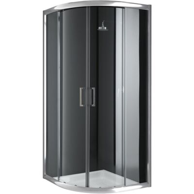 Idralite Cabine De Douche Paroi Circulaire 80x80 H200 Cm Verre Transparent Angulaire - Publicité Idralite Cabine De Douche Paroi Circulaire 80x80 H200 Cm Verre Transparent Angulaire - Publicité