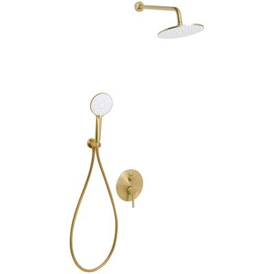 Beliani Ensemble De Douche Encastrable En Laiton 3 Fonctions Sde Douche Suspendu Doré - Publicité Beliani Ensemble De Douche Encastrable En Laiton 3 Fonctions Sde Douche Suspendu Doré - Publicité