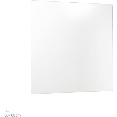 Metaform Miroir Meuble Salle De Bain 60x60 Reversible Moderne Élégant Fixation Murale - Publicité Metaform Miroir Meuble Salle De Bain 60x60 Reversible Moderne Élégant Fixation Murale - Publicité