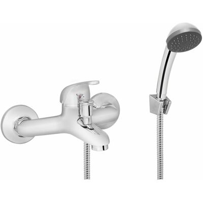 Sans Marque Robinet De Baignoire Invena Avec Ensemble De Douche Mitris, Chrome - Publicité Sans Marque Robinet De Baignoire Invena Avec Ensemble De Douche Mitris, Chrome - Publicité