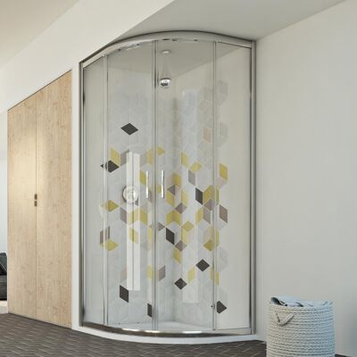 Idralite Pare-baignoire Evolution 80x80cm - Transparent - Publicité Idralite Pare-baignoire Evolution 80x80cm - Transparent - Publicité