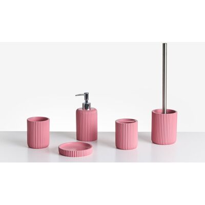 Beliani Ensemble D'Accessoires De Salle De Bain 5 Pièces En Polyrésine - Publicité Beliani Ensemble D'Accessoires De Salle De Bain 5 Pièces En Polyrésine - Publicité
