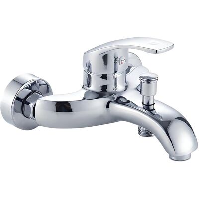 Avizar Mitigeur De Douche Mural Chromé 16x9cm Avec Levier Unique Antifuite - Publicité Avizar Mitigeur De Douche Mural Chromé 16x9cm Avec Levier Unique Antifuite - Publicité