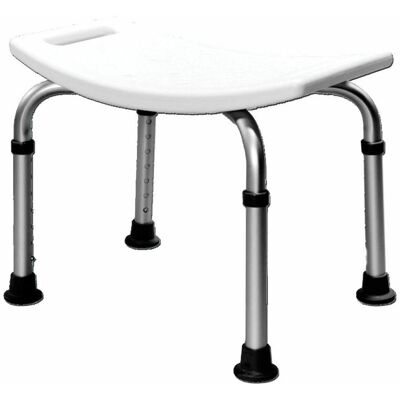 Akw International 02300 - Tabouret De Douche Sur Pieds 500x250x500mm Blanc - Publicité Akw International 02300 - Tabouret De Douche Sur Pieds 500x250x500mm Blanc - Publicité