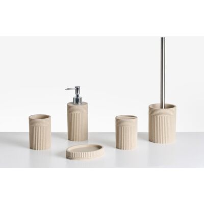 Beliani Ensemble D'Accessoires De Salle De Bain En Polyrésine 5 Pièces - Publicité Beliani Ensemble D'Accessoires De Salle De Bain En Polyrésine 5 Pièces - Publicité