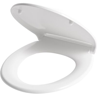 Beliani Siège De Toilettes Minimaliste En Duroplast Finition Brillante 45 X 37 Cm Fermet - Publicité Beliani Siège De Toilettes Minimaliste En Duroplast Finition Brillante 45 X 37 Cm Fermet - Publicité