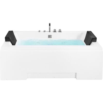 Beliani - Baignoire Balnéo 170cm, Moderne En Acrylique Blanc Avec Chromothérapie - Publicité Beliani - Baignoire Balnéo 170cm, Moderne En Acrylique Blanc Avec Chromothérapie - Publicité