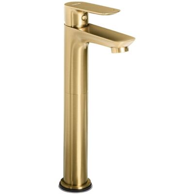 Beliani Robinet Mitigeur De Lavabo Salle De Bain Mono-Levier 28 Cm Laiton Doré Chimbote - Publicité Beliani Robinet Mitigeur De Lavabo Salle De Bain Mono-Levier 28 Cm Laiton Doré Chimbote - Publicité