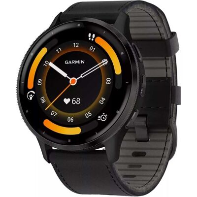 Garmin Venu 3 Smartwatch Cuir + Silicone Noir Amoled 45mm 0010-02784-52 - Publicité Garmin Venu 3 Smartwatch Cuir + Silicone Noir Amoled 45mm 0010-02784-52 - Publicité
