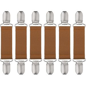 Uxcell Robe Linge Pinces, 6pcs Pull Pinces Châle Châle Collier Pour Femme(Marron) - Publicité Uxcell Robe Linge Pinces, 6pcs Pull Pinces Châle Châle Collier Pour Femme(Marron) - Publicité