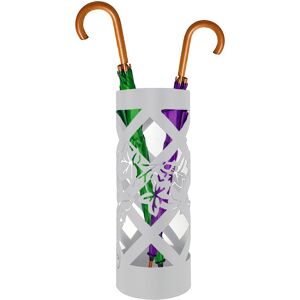 Non Applicabile Porte-Parapluie Blanc Pour Entrée Porte-Parapluie Design Floral 19,5x19,5x49cm - Publicité Non Applicabile Porte-Parapluie Blanc Pour Entrée Porte-Parapluie Design Floral 19,5x19,5x49cm - Publicité