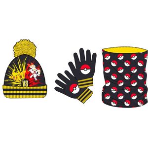 Ensemble Pokemon Snood, Bonnet Et Gants Nintendo - Publicité Ensemble Pokemon Snood, Bonnet Et Gants Nintendo - Publicité
