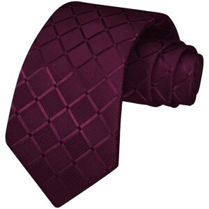 Ociodual Ensemble Cravate Et Pochette De Costume, À Carreaux, Couleur Aubergine - Publicité Ociodual Ensemble Cravate Et Pochette De Costume, À Carreaux, Couleur Aubergine - Publicité