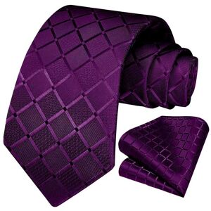 Ociodual Ensemble Cravate Et Pochette De Costume, À Carreaux, Couleur Lilas - Publicité Ociodual Ensemble Cravate Et Pochette De Costume, À Carreaux, Couleur Lilas - Publicité