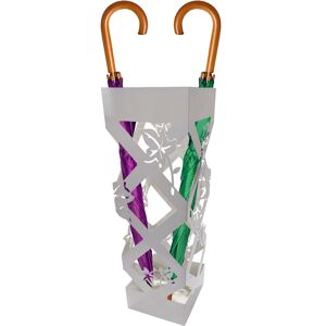 Non Applicabile Porte-Parapluie Carré Blanc Pour Entrée Porte-Parapluie Design Fleur 15.5x49cm - Publicité Non Applicabile Porte-Parapluie Carré Blanc Pour Entrée Porte-Parapluie Design Fleur 15.5x49cm - Publicité