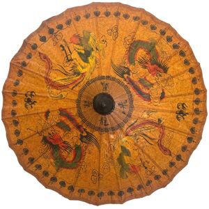 Terrapin Trading Ltd Oriental Peint À La Main Dragon Soleil Parasol / En Théâtre Parapluie Accessoire - Publicité Terrapin Trading Ltd Oriental Peint À La Main Dragon Soleil Parasol / En Théâtre Parapluie Accessoire - Publicité