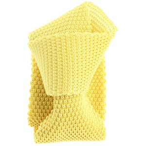 Tony & Paul. Cravate Tricot. Tony, Soie. Jaune Paille - Uni - Fabrique En Ital - Publicité Tony & Paul. Cravate Tricot. Tony, Soie. Jaune Paille - Uni - Fabrique En Ital - Publicité