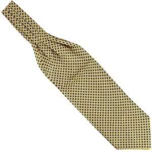 Tony & Paul. Foulard Ascot. Sofia, Soie. Jaune Paille - Carreaux - Fabrique En - Publicité Tony & Paul. Foulard Ascot. Sofia, Soie. Jaune Paille - Carreaux - Fabrique En - Publicité