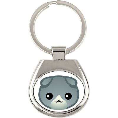 Scottish Fold - Porte-Clés Par Art-Dog - Publicité Scottish Fold - Porte-Clés Par Art-Dog - Publicité
