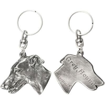 Pendentif Chien Greyhound Plaqué Argent - Porte-clés & Décoration Sac - Publicité Pendentif Chien Greyhound Plaqué Argent - Porte-clés & Décoration Sac - Publicité