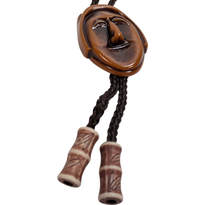 Terrapin Trading Ltd Korean Hahoe Masque Bolo Lien Cravate Folk Art Réglable Rare Collectible - Publicité Terrapin Trading Ltd Korean Hahoe Masque Bolo Lien Cravate Folk Art Réglable Rare Collectible - Publicité