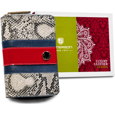 Sans Marque Portefeuille Vertical En Cuir À Imprimé Serpent - Peterson - Publicité Sans Marque Portefeuille Vertical En Cuir À Imprimé Serpent - Peterson - Publicité