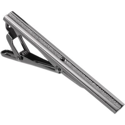 Uxcell Pince À Cravate Pour Hommes Avec Strass, Barrette Épinglette Noire Et Grise - Publicité Uxcell Pince À Cravate Pour Hommes Avec Strass, Barrette Épinglette Noire Et Grise - Publicité