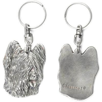Art-Dog - Briard - Silver-plated - porte-clés chien - Publicité Art-Dog - Briard - Silver-plated - porte-clés chien - Publicité