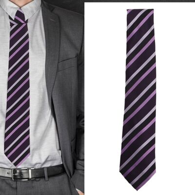 Sans Marque/générique Lot De 1 Cravate Rayée En Polyester Soie Style Casual Pour Hommes Idéal Pour - Publicité Sans Marque/générique Lot De 1 Cravate Rayée En Polyester Soie Style Casual Pour Hommes Idéal Pour - Publicité